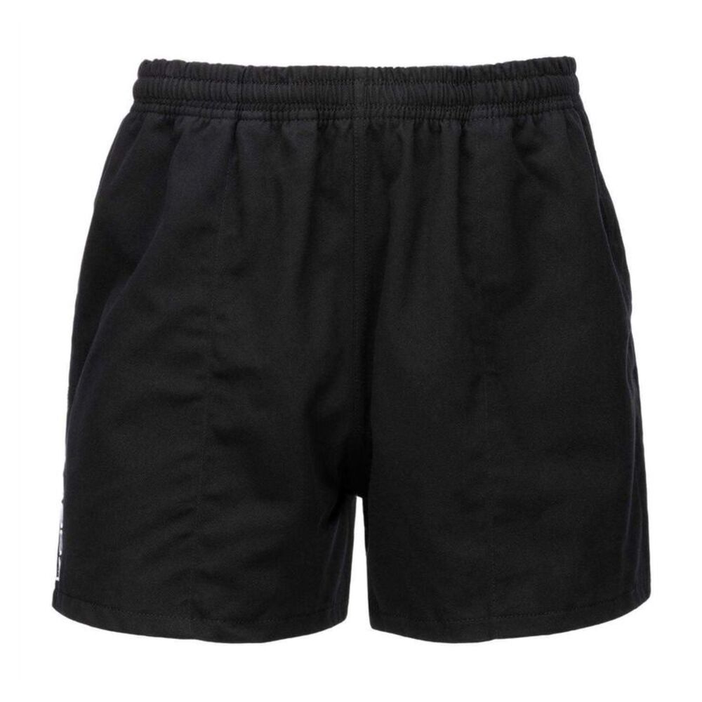 KooGa Unisex Adult Cotton Elasticated Waist Rugby Shorts / Black